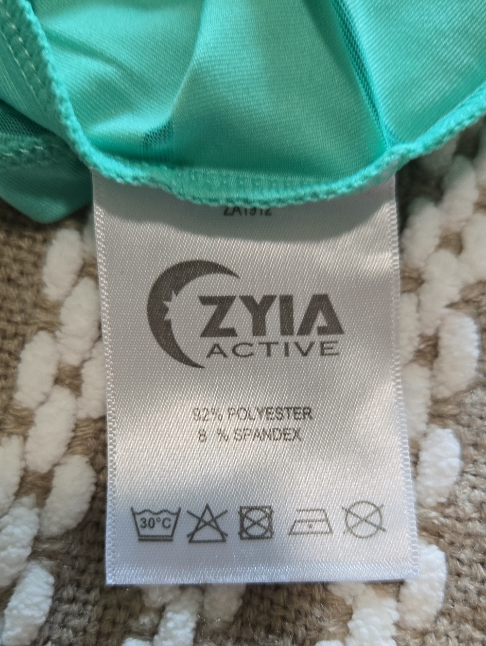 ZYIA Havana Mint Striped Racerback Tank Top - Picture 3 of 3
